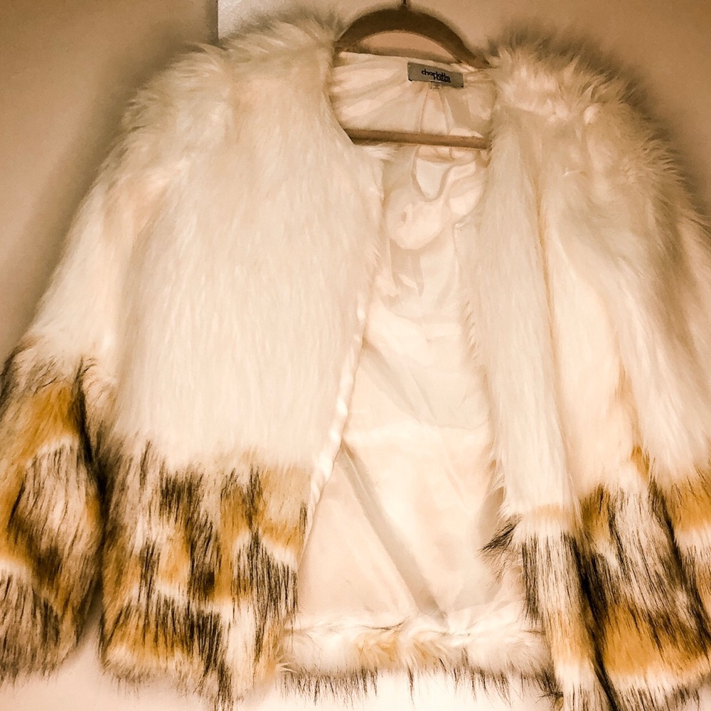 Faux Fur Jacket, size M